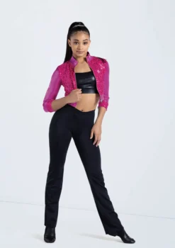 Weissman Cropped Sequin Jacket