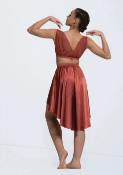 Weissman Draped Mesh Bra Top