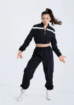 Weissman Cropped Track Jacket -Dance Clothing Store 14304 black 14308 black 481 21250.1678889091
