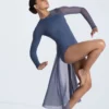 Weissman Long Sleeve Back Panel Leotard