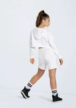 Weissman French Terry Pull-On Shorts -Dance Clothing Store AH10417 white AH12500 white 964 42928.1692402912