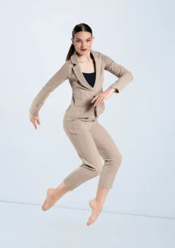 Weissman Woven Suit Blazer -Dance Clothing Store AH11502 latte AH11836 latte 561 99925.1678890550