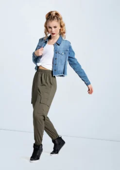 Weissman French Terry Cargo Pants -Dance Clothing Store AH11507 mediumwash AH12728 armygreen 073 58333.1678890683