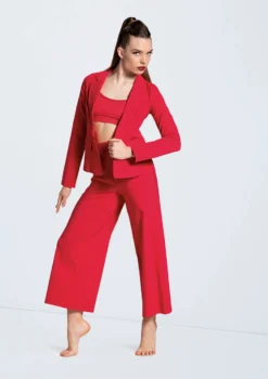 Weissman Stretch Suit Blazer -Dance Clothing Store AH12576 red 16 23040.1678890656