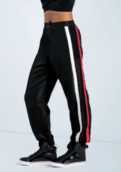 Weissman Sporty Stripe Jogger Pants -Dance Clothing Store AH12719 black 728 76263.1698840275