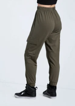 Weissman French Terry Cargo Pants -Dance Clothing Store AH12728 armygreen 086 67980.1678890683