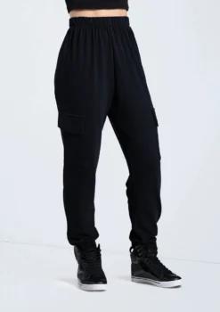 Weissman French Terry Cargo Pants -Dance Clothing Store AH12728 black 067 18329.1678890683