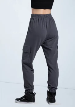 Weissman French Terry Cargo Pants -Dance Clothing Store AH12728 gray 051 64030.1678890683