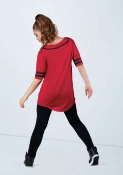 Weissman Oversized Baseball Jersey -Dance Clothing Store AH9224 red MT6789 black 080 35849.1678890723