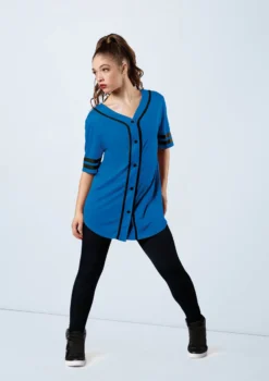Weissman Oversized Baseball Jersey -Dance Clothing Store AH9224 royal MT6789 black 9009 93248.1678890723