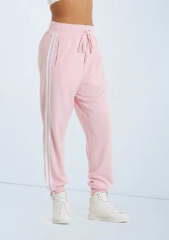 Weissman Side Stripe Track Pants -Dance Clothing Store AH9281 pink 129038 59855.1698840280