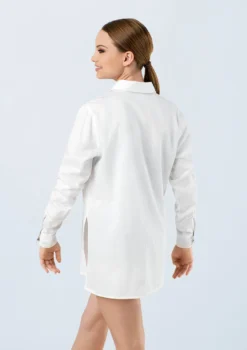Weissman Solid Button Down Shirt -Dance Clothing Store AH9878 white 0101 58720.1678890736