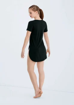 Weissman Oversized Favorite Tee Dress -Dance Clothing Store D10565 black 102642 84053.1678890772