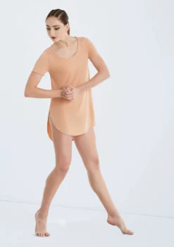 Weissman Oversized Favorite Tee Dress -Dance Clothing Store D10565 newnude 377 21332.1678890768