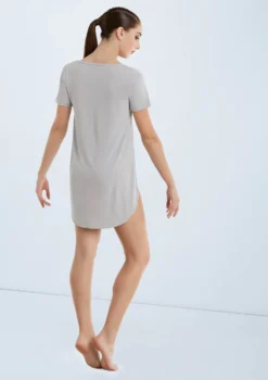 Weissman Oversized Favorite Tee Dress -Dance Clothing Store D10565 softgray 361 27821.1678890769