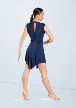 Weissman Ruched Matte Jersey Dress