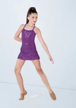Weissman Sequin Camisole Dress -Dance Clothing Store D13183 electricpurple 731 81671.1678890901