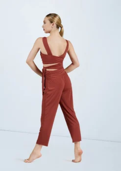 Weissman Cropped Cutout Jumpsuit -Dance Clothing Store MJ11547 paprika 160518 48216.1678891000