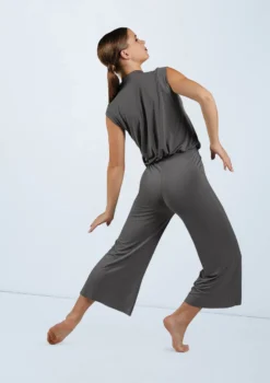 Weissman Snap Front Jumpsuit -Dance Clothing Store MJ11818 gray 1665 73096.1678891007