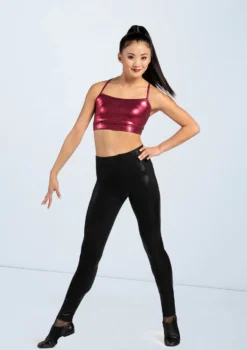 Weissman Metallic Racerback Bra Top -Dance Clothing Store ML2962 blackcherry ML8190 black 0995 71241.1698840495