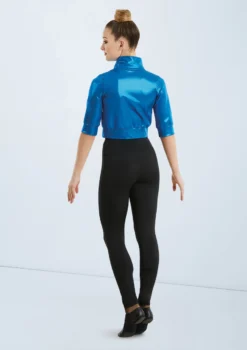 Weissman Cropped Metallic Jacket -Dance Clothing Store ML9703 royal 006 56247.1678891105