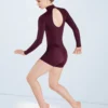 Weissman Long Sleeve Mock Neck Biketard
