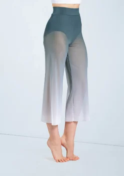 Weissman Ombre Mesh Culotte Pants -Dance Clothing Store PL12375 pine 2117 29677.1698450492