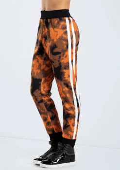Weissman Graphic Print Track Pants -Dance Clothing Store PL13135 copper 16568 96209.1698450493