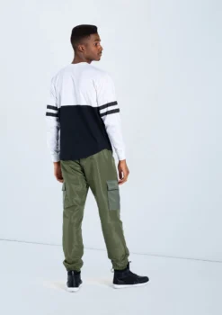 Weissman Boys Cargo Joggers -Dance Clothing Store PT10418 white AH12620 olive 300 89887.1678890677