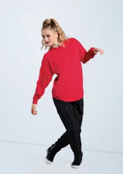 Weissman Long Sleeve Tee -Dance Clothing Store PT12725 red AH12406 black 660 47140.1678891430