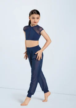 Weissman Mesh Jogger Pants -Dance Clothing Store SM11625 navy 998 62857.1678891641