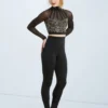 Weissman Cage Strap Sequin Crop Top
