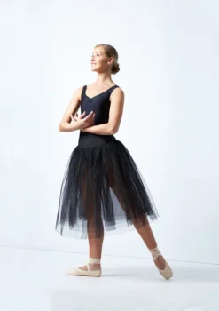 Alegra Basic Romantic Tutu -Dance Clothing Store alg0258 black front 2 02717.1684970416