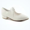 Alegra Tie Front Tap Shoe - White