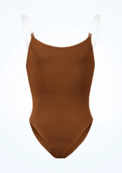 Bloch Girls Auva Bodyliner -Dance Clothing Store blcb3397 coffee front 26458.1691450406