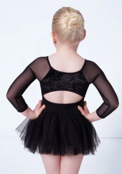 Bloch Girls Kelsey Tutu Leotard -Dance Clothing Store blcl0249 black close up back 01065.1675901673