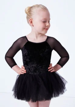 Bloch Girls Kelsey Tutu Leotard -Dance Clothing Store blcl0249 black close up front 84022.1675901673