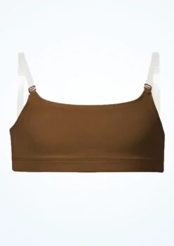 Bloch Girls Leia Crop Top 15 Bloch Girls Leia Crop Top -Dance Clothing Store blcz3177 toffee front 48339.1691450427