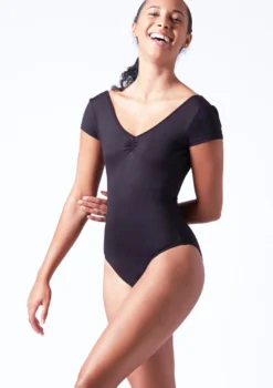 Bloch Penny Cap Sleeve Leotard -Dance Clothing Store bll4262 black front t 63521.1698799546