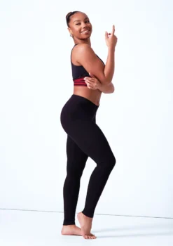 Bloch Footless Leggings -Dance Clothing Store blp3958 black side 12843.1678926110