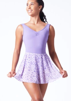 Bloch Floral Print Skirt - Lilac 7 Bloch Floral Print Skirt - Lilac -Dance Clothing Store blr0241 lilac front t 47774.1697757686