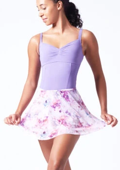 Bloch Floral Print Skirt - Pink -Dance Clothing Store blr0241 pink front t 53026.1696549634