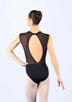 Ballet Rosa Harper Black Embroidered Leotard -Dance Clothing Store brharper black grey back 53384.1686007143