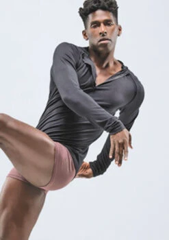 Ballet Rosa Mens Kyros Long Sleeve Hoody -Dance Clothing Store brkosal black frontmain 1t 33229.1698803367