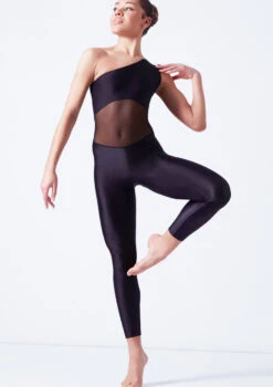 Ballet Rosa One Shoulder Unitard - Black 9 Ballet Rosa One Shoulder Unitard - Black -Dance Clothing Store brmagali black front t 41062.1698803761