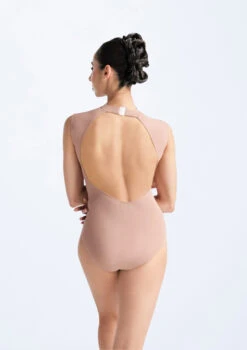 Ballet Rosa Paris Embroidered High Neck Leotard -Dance Clothing Store brparis nude back 10142.1686007154