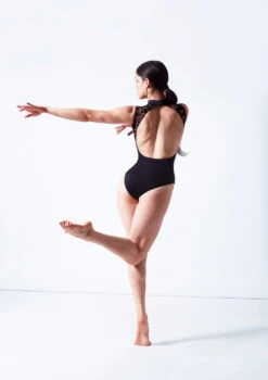 Intermezzo Bella Flocked Keyhole Leotard 9 Intermezzo Bella Flocked Keyhole Leotard -Dance Clothing Store it31637 black back 99781.1687216727