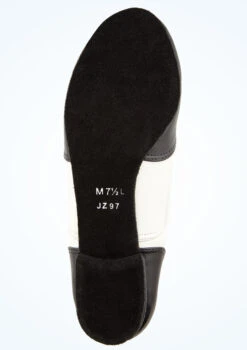 So Danca Kaya Practice Ballroom Shoe 1" -Dance Clothing Store jz97 blkwht bottom 1 87294.1678885790