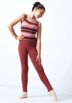 Move Dance Teen Fairytale Striped Knit Dance Warm Up Suit