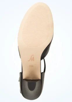 Move Dance Erika T-Bar Character Shoe 3" - Black -Dance Clothing Store mok0026 blk bottom 1 54227.1678928571